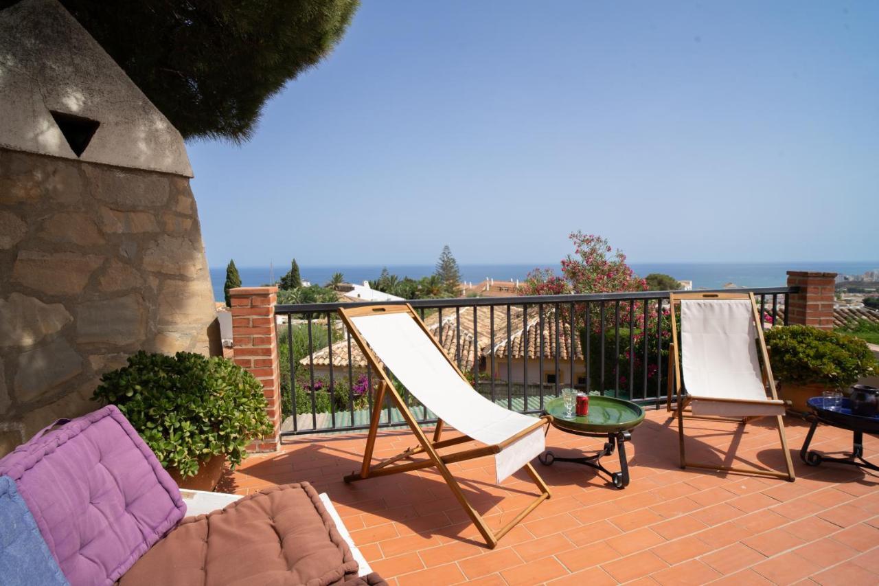 Casa Ancladero Big Rooftop Terrace, 2 Bedroom Guesthouse W Garden And View Fuengirola Eksteriør billede