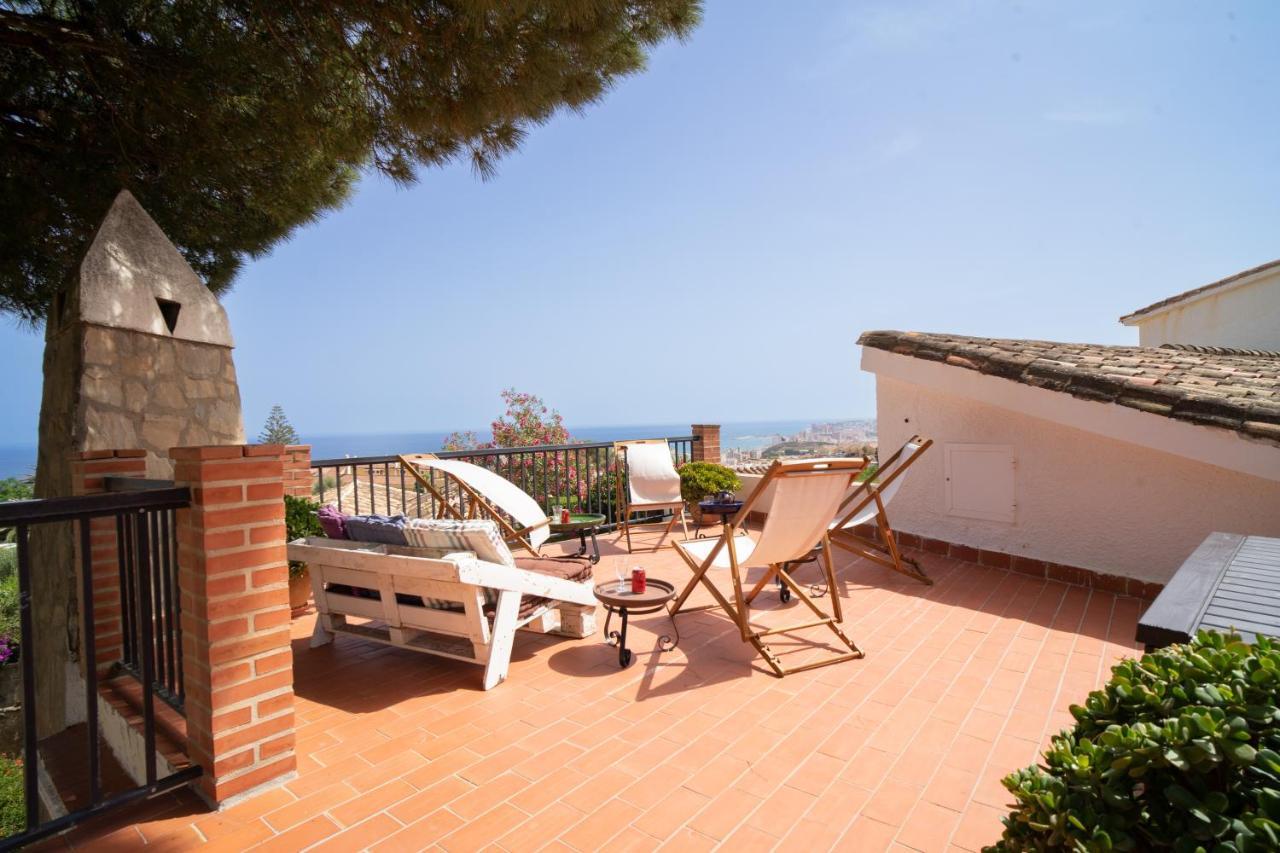 Casa Ancladero Big Rooftop Terrace, 2 Bedroom Guesthouse W Garden And View Fuengirola Eksteriør billede